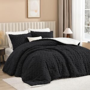 BB THINGS Fluffy Sherpa King Comforter Set