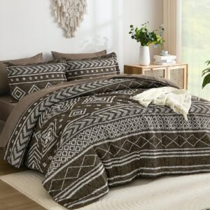 BBTHINGS Boho Aztec Comforter Set King Size